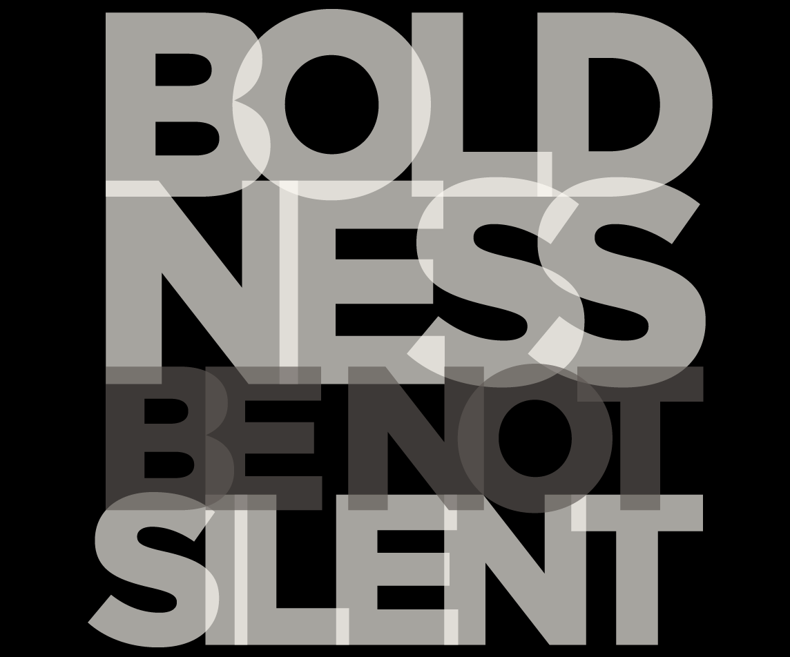 Robisms, Boldness be not silent